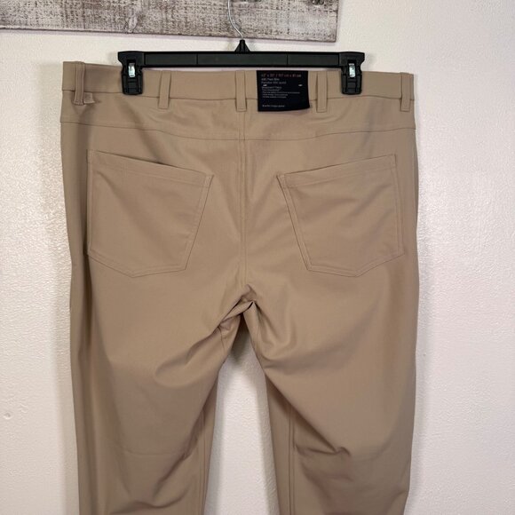 Lululemon ABC Pant Slim Fit 42x32 Brown Khaki Warpstreme 4-Way Stretch NWT - Picture 13 of 14